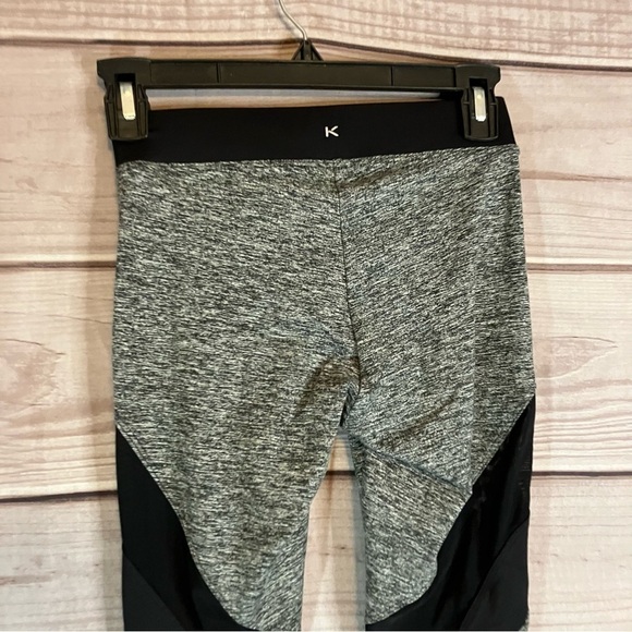 KORAL Frame Heathered Grey Mesh Panel Leggings - Picture 7 of 10